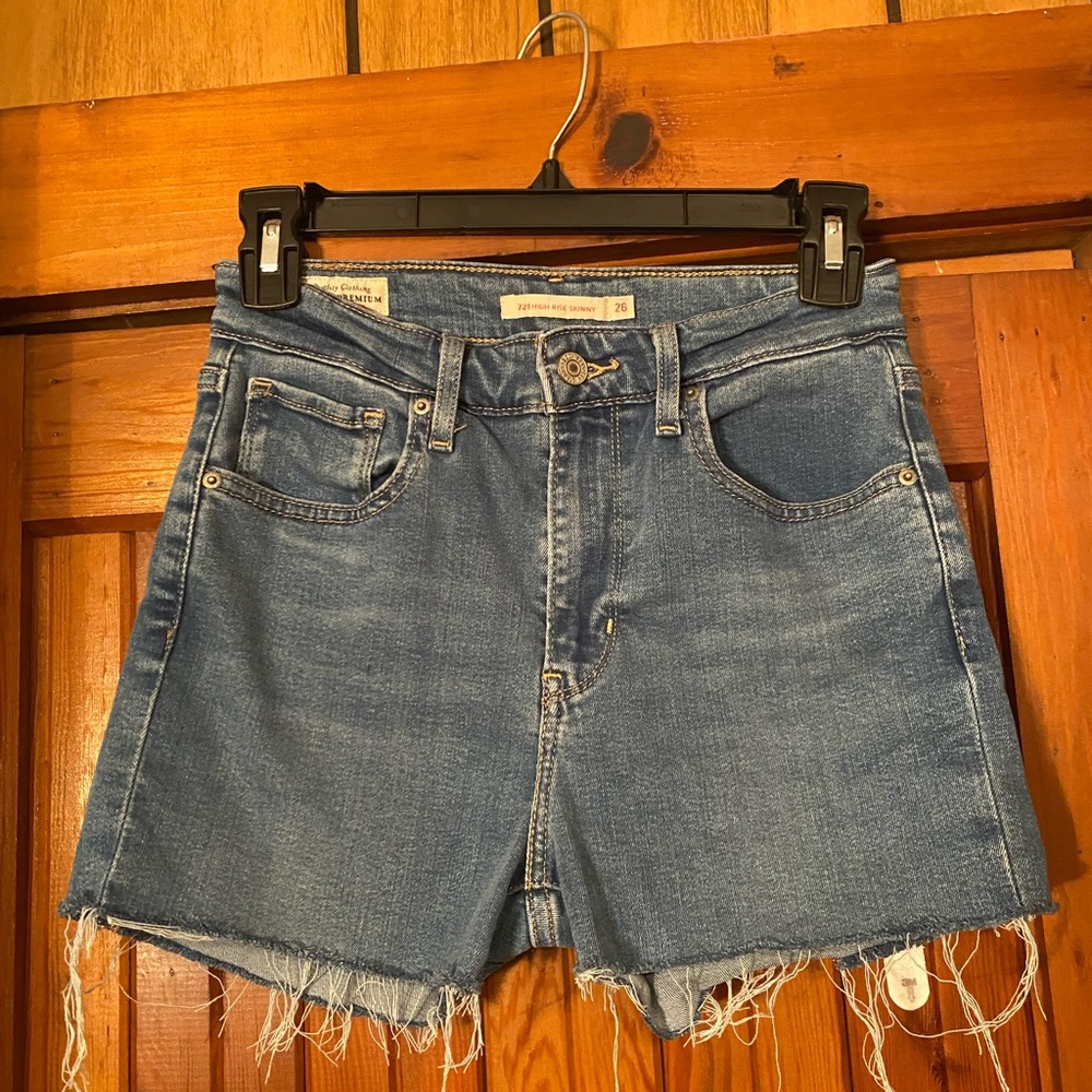Levi High-Rise Jean Shorts